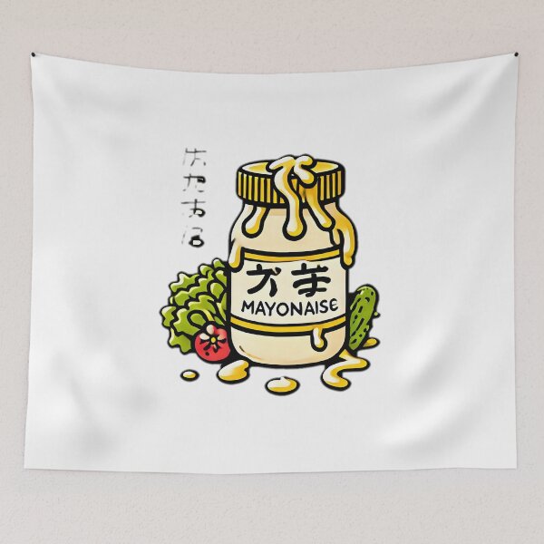 Item preview, japanese mayonnaise design sticker  designed and sold by NCNGDESIGN.