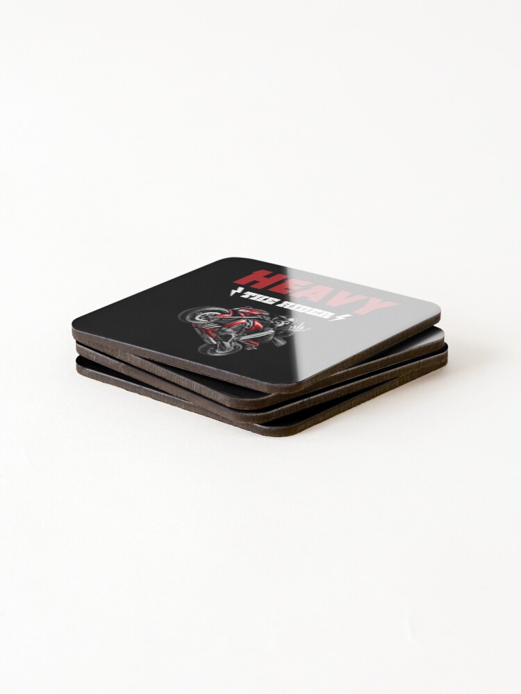 Thumbnail 4 of 5, Coasters (Set of 4), Heavy - The Rider designed and sold by ManicMerch.