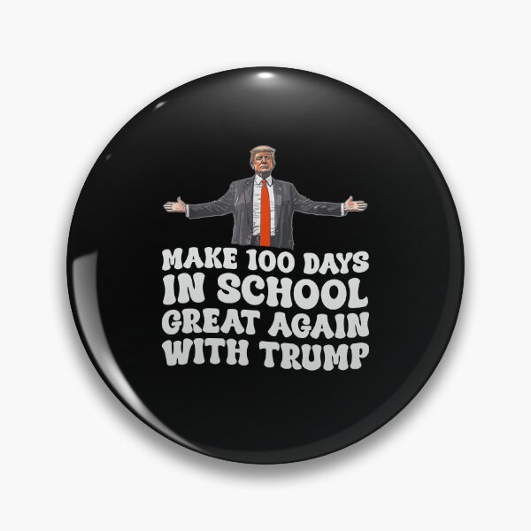 Item preview, make 100 days in school great again with trump 2025  designed and sold by Jalin ..