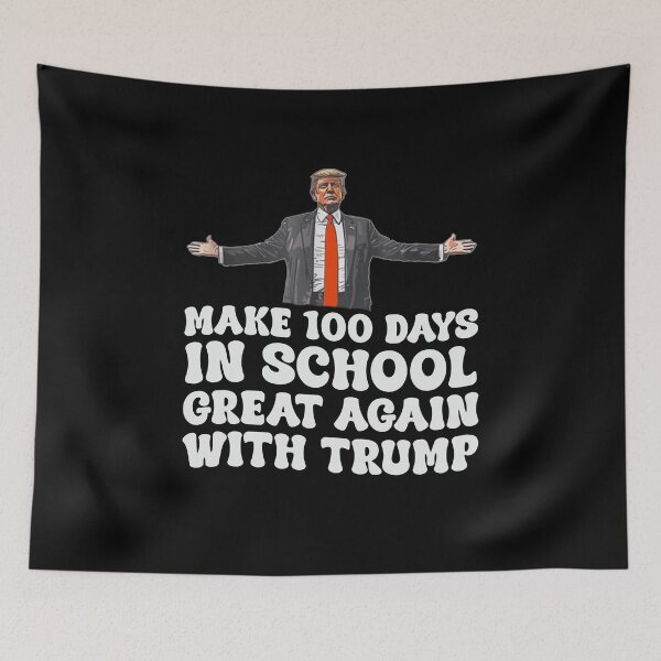 Item preview, make 100 days in school great again with trump 2025  designed and sold by Jalin ..