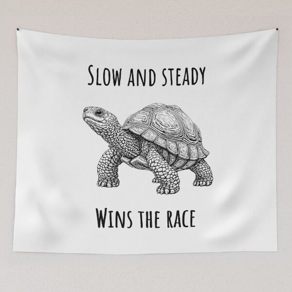 Item preview, Slow And Steady Wins The Race - Turtle Animales designed and sold by Wildom.