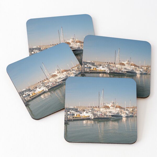 Item preview, Boats in Lowestoft harbour at dawn designed and sold by yackers1.