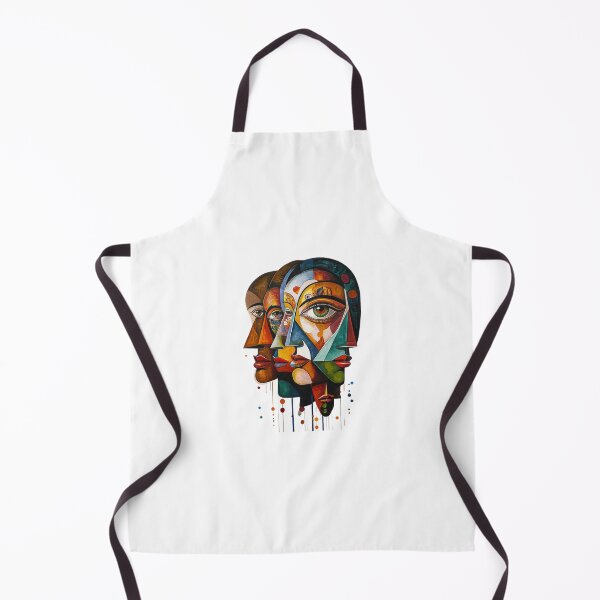 Item preview, Abstract Faces Art - Vibrant Cubist Painting Design designed and sold by IINSPIRA.
