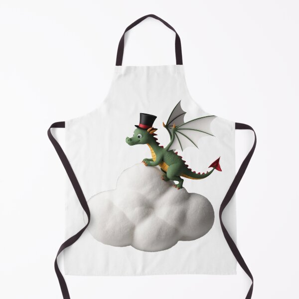 Item preview, Cute 3d Dragon with Top hat on Cloud designed and sold by CuteopiaGallery.