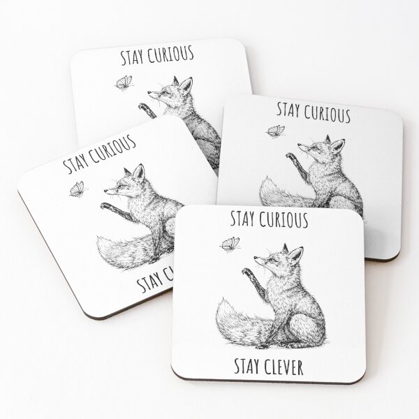 Item preview, Stay Curious Stay Clever - Fox Animales designed and sold by Wildom.