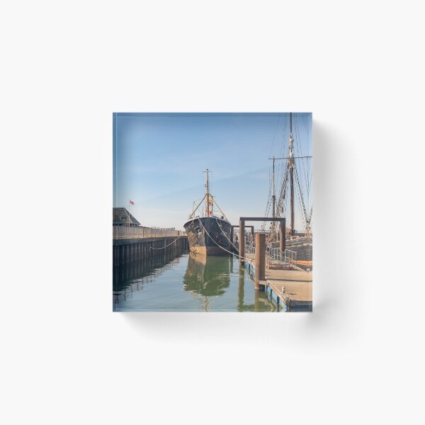 Item preview, Traditional fishing smack in the harbour designed and sold by yackers1.