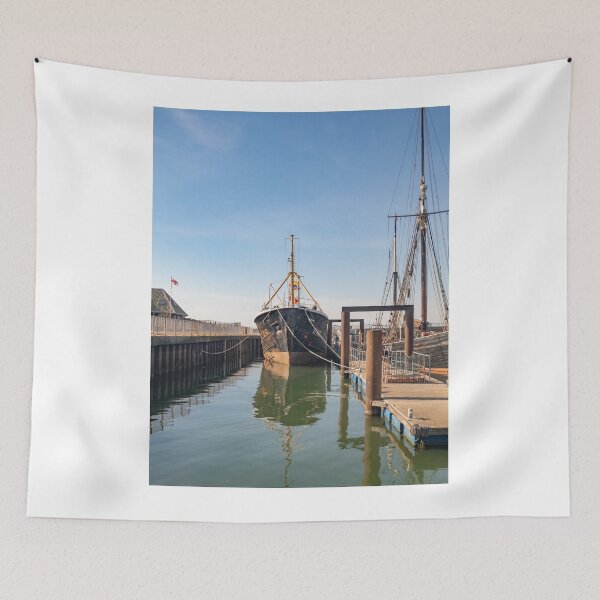 Item preview, Traditional fishing smack in the harbour designed and sold by yackers1.