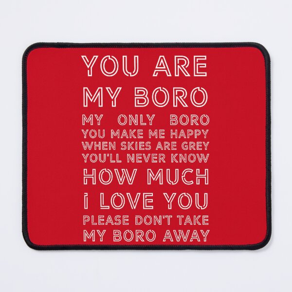 Item preview, You Are My Boro - Middlesbrough Football Club White On Red designed and sold by Logo-A-GoGo.