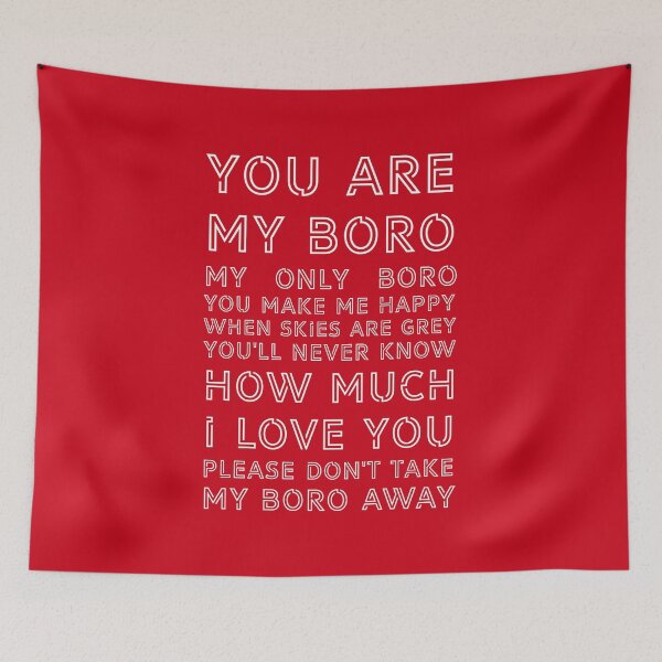 Item preview, You Are My Boro - Middlesbrough Football Club White On Red designed and sold by Logo-A-GoGo.