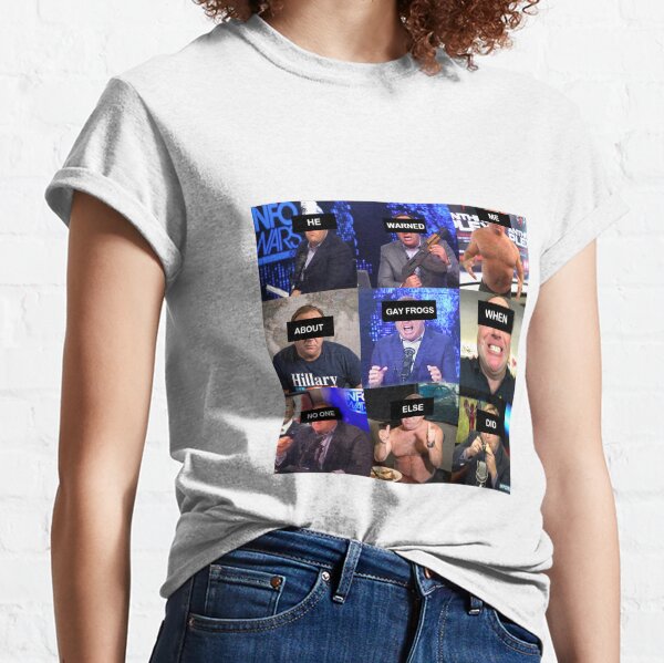 Alex Jones - The Gay Frog Warning Classic T-Shirt