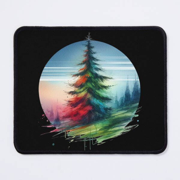 Item preview, Serene Watercolor Pine Tree Forest Art designed and sold by gkhanco.