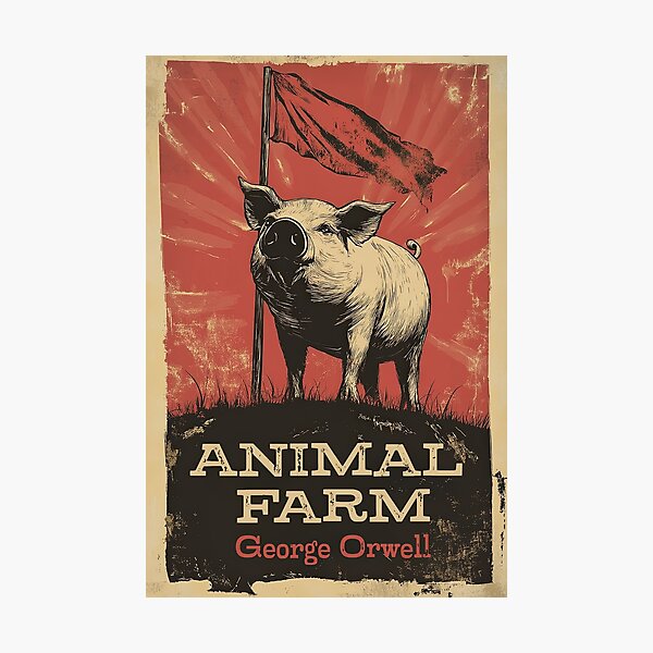 Item preview, Animal Farm Propaganda-Style Poster Design designed and sold by Juuskus.