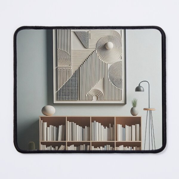 Item preview, Bookshelf Minimalism Art Style designed and sold by artofuniverse.