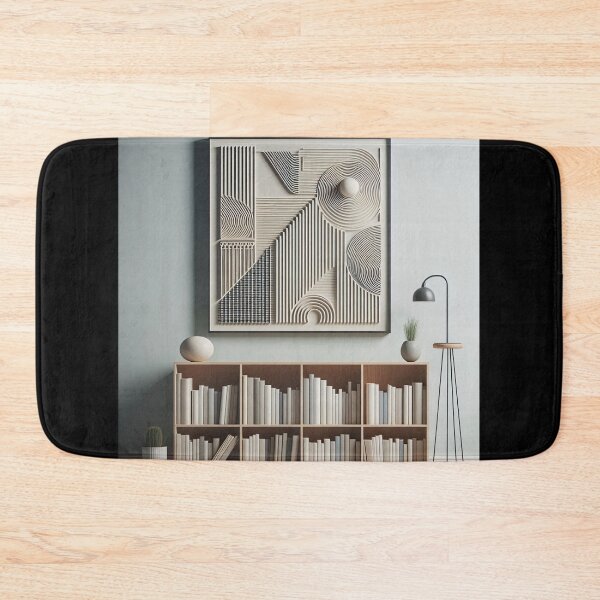 Item preview, Bookshelf Minimalism Art Style designed and sold by artofuniverse.