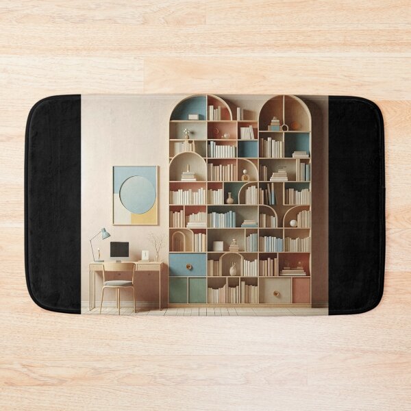 Item preview, Bookshelf Minimalism Art Style designed and sold by artofuniverse.