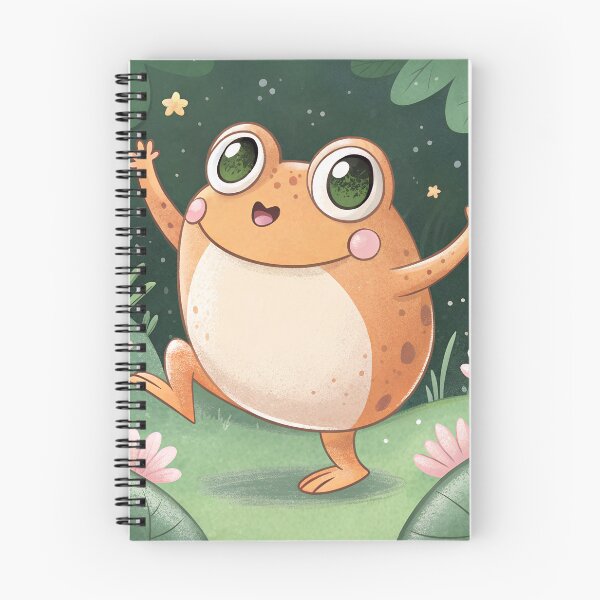 Item preview, Cute chibi frog dancing designed and sold by AhArtMe.