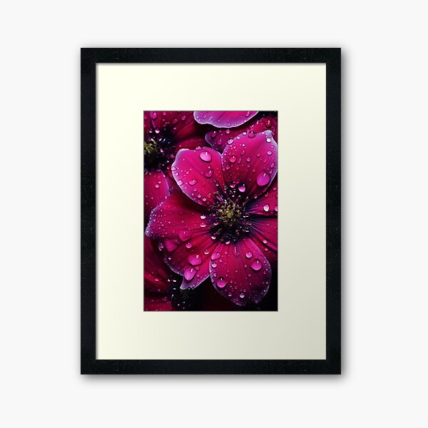 Item preview, Purple flowers with dewdrops macro photo designed and sold by TheArtistOf2022.