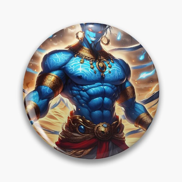 Item preview, Evil Genie Lamp Djinn designed and sold by GalleryBrisArt.
