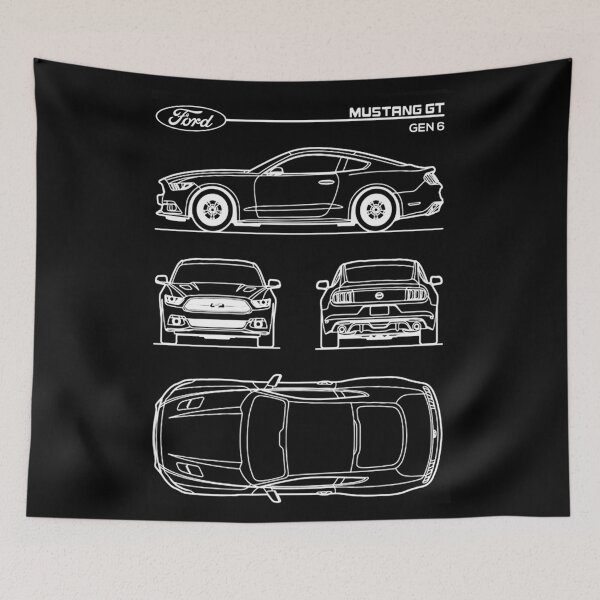 Item preview, Ford Mustang GT Gen 6 Patent White designed and sold by Luve Store.