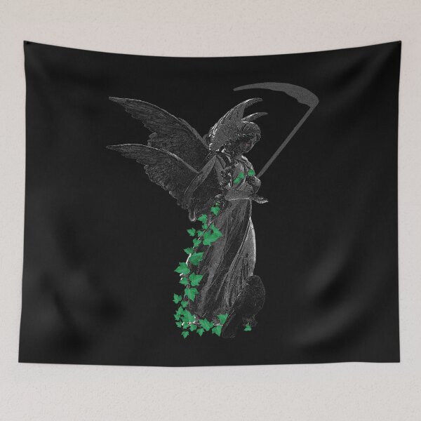 Item preview, Angel Statue canvas structure Goth, raven, christmas gift goth, wonderful gothic art designed and sold by Kirei-Lily.