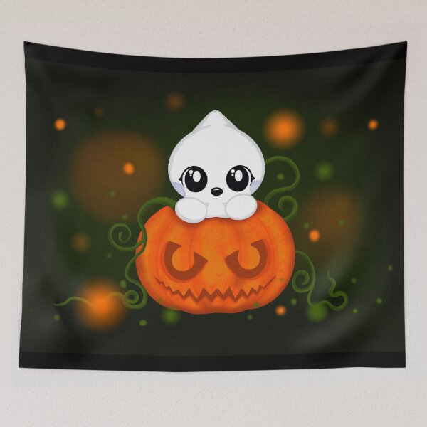 Item preview, cute ghost in pumpkin designed and sold by Pezi-Creation.