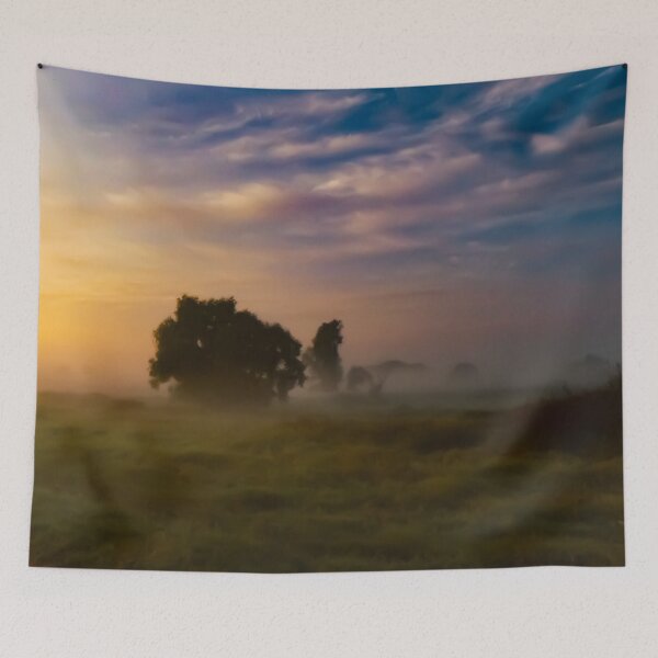 Item preview, Dawn in the Wisła Valley – Serene Polish Landscape Photography designed and sold by MajikFlower.