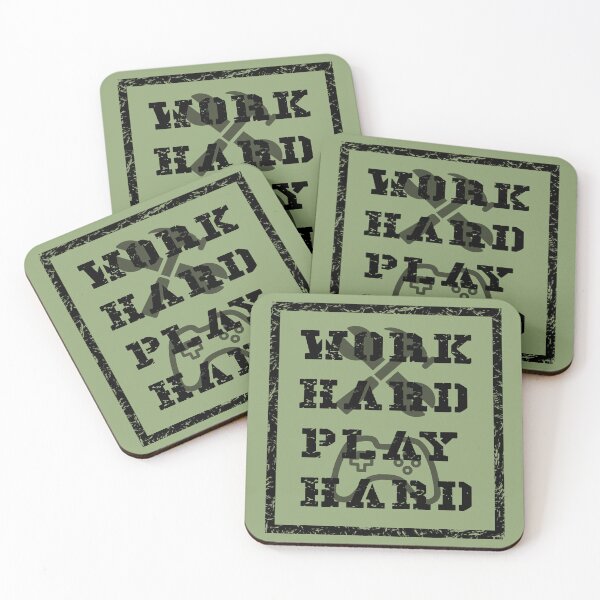 Item preview, Work Hard Play Hard designed and sold by Sky-99.