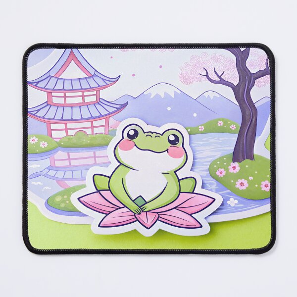 Item preview, Cute chibi frog violet designed and sold by AhArtMe.