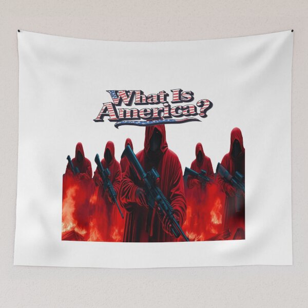 Item preview, What Is America? - Flames of Division designed and sold by TheLionWithAMic.