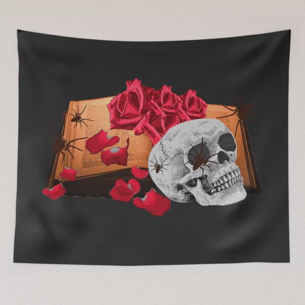 Item preview, gift idea woman, human skull, books design designed and sold by Kirei-Lily.