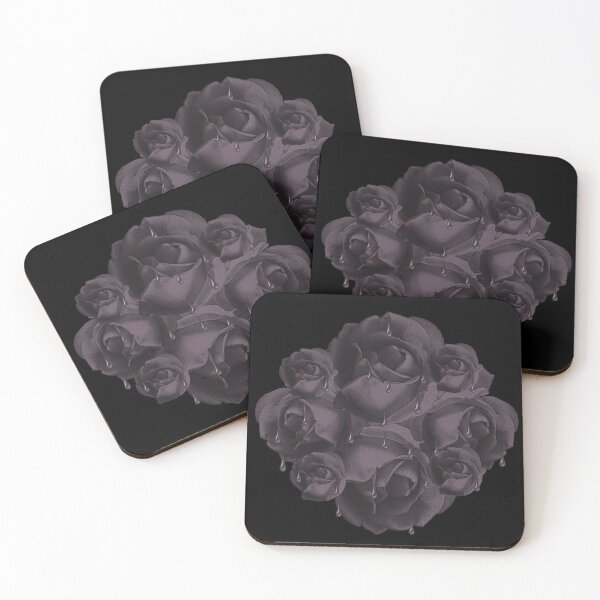 Item preview, dark rose design, goth roses, beautiful goth fashion designed and sold by Kirei-Lily.