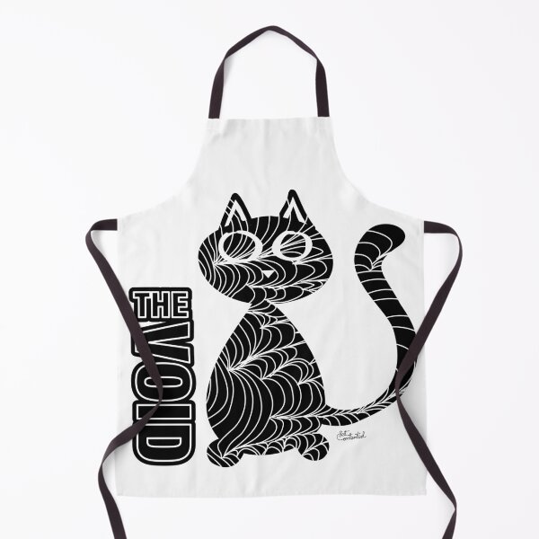 Item preview, The Void Black Cat (Chaotic Lines) designed and sold by GetContented.