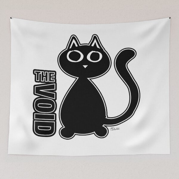 Item preview, The Void Black Cat (Bold Outlined) designed and sold by GetContented.