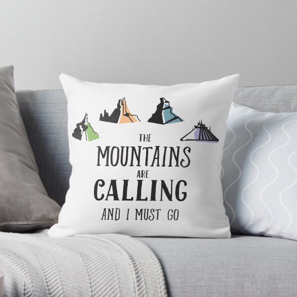 The Magic Mountains Throw Pillow