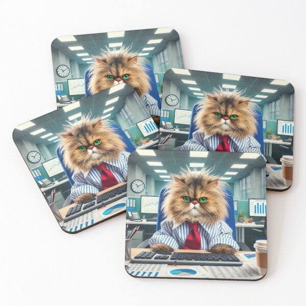 Item preview, Ill-Tempered Cat Office Worker designed and sold by iMIGHTwearTHAT.