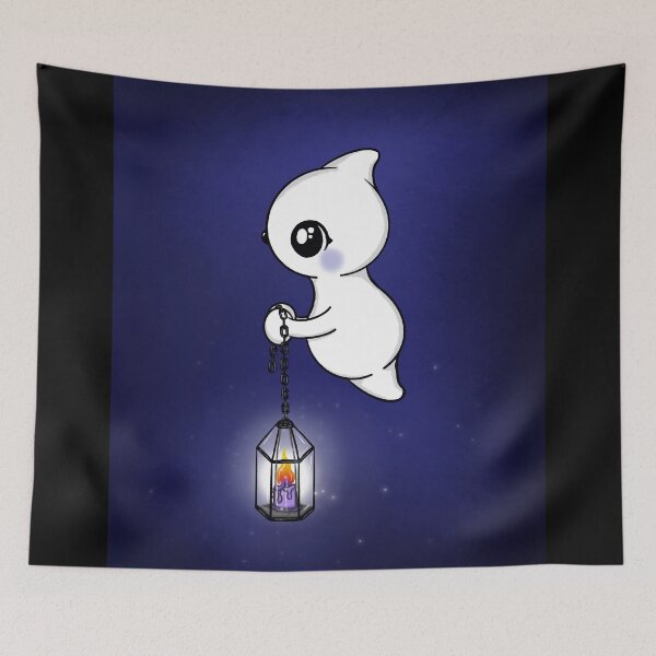 Item preview, cute ghost with lantern designed and sold by Pezi-Creation.