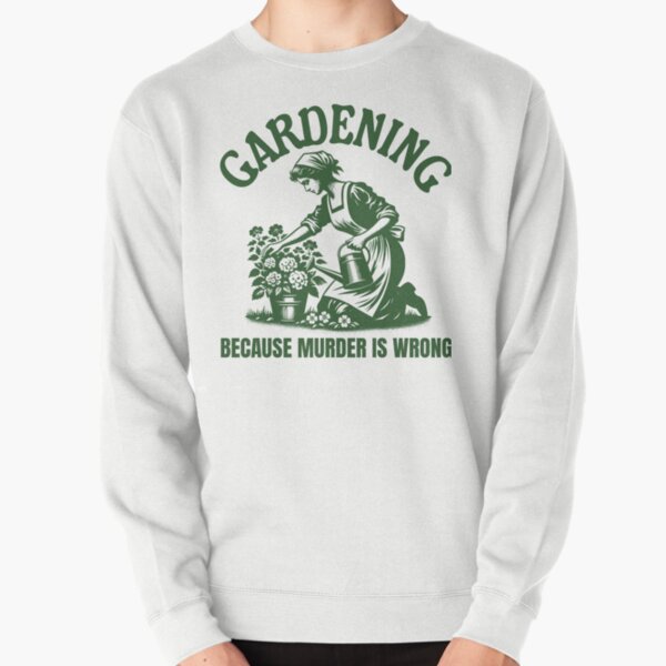 Item preview, Vintage Gardener Mom Gardening Because Murder Is Wrong designed and sold by TeeWizzard.