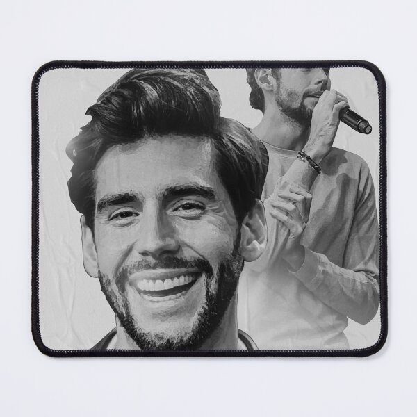 Item preview, Alvaro Soler black and white Spanish-German singer designed and sold by Wolagno.