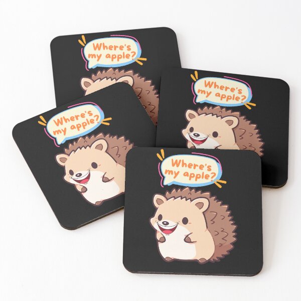 Item preview, Cute Hedgehog – "Where's My Apple? designed and sold by FeelCreations.