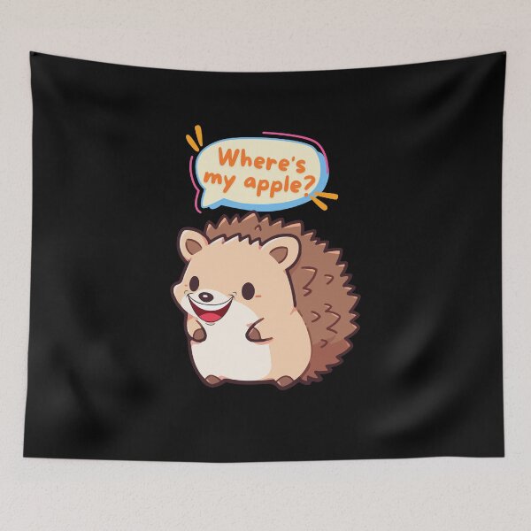 Item preview, Cute Hedgehog – "Where's My Apple? designed and sold by FeelCreations.