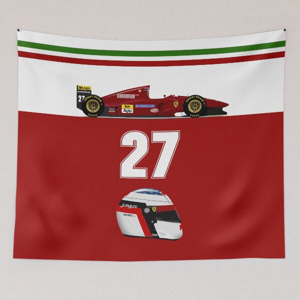 Item preview, Jean Alesi - Ferrari 412T1 front with helmet designed and sold by JageOwen.