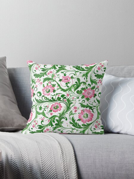 Item preview, Floral pink magenta and green designed and sold by vialgames.