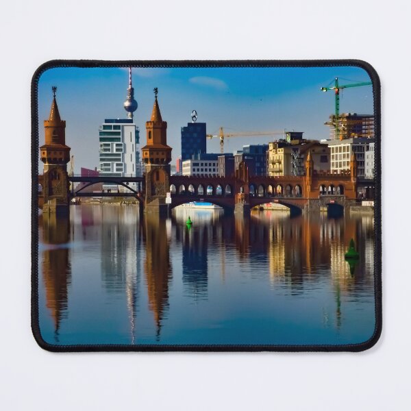 Item preview, Oberbaum Bridge Over Spree River – Iconic Berlin Landmark Photography designed and sold by MajikFlower.