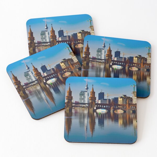 Item preview, Oberbaum Bridge Over Spree River – Iconic Berlin Landmark Photography designed and sold by MajikFlower.