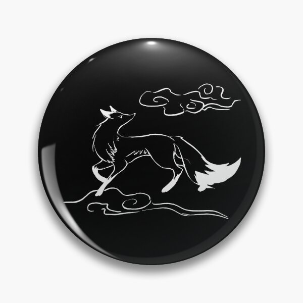 Item preview, Foxie - Fox Spirit - White Ink designed and sold by RowenaTmT.