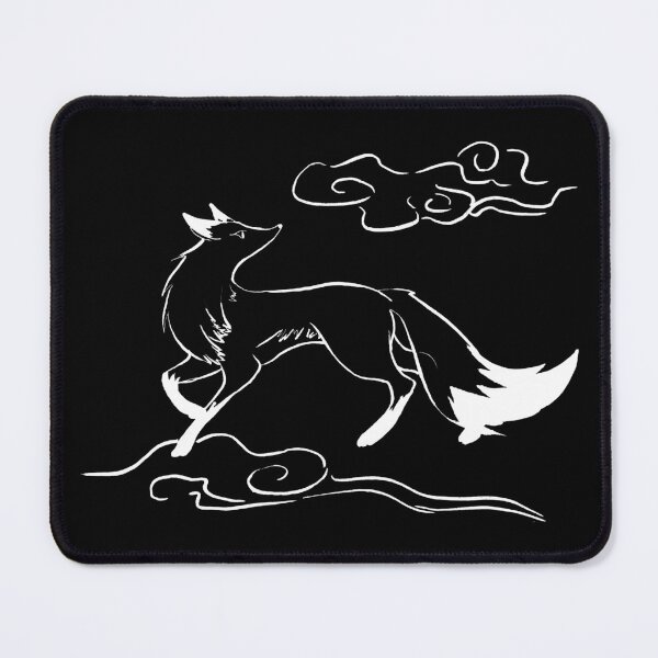 Item preview, Foxie - Fox Spirit - White Ink designed and sold by RowenaTmT.