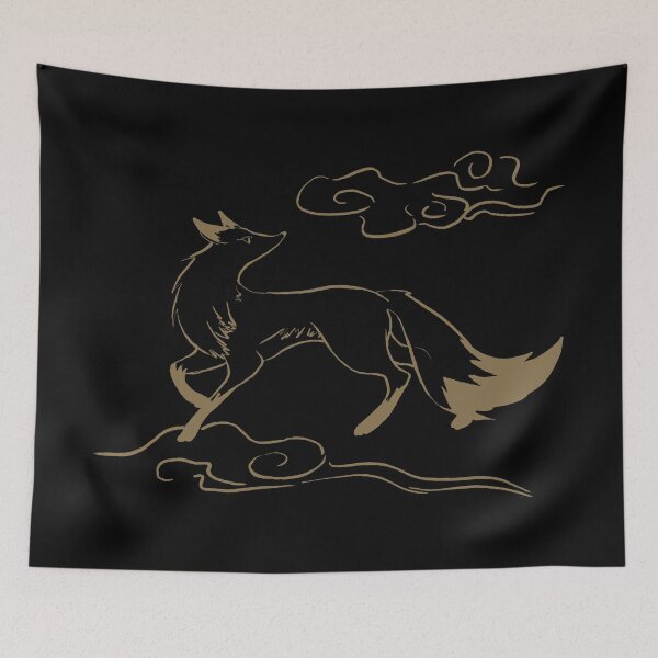 Item preview, Foxie - Fox Spirit - Gold Ink designed and sold by RowenaTmT.
