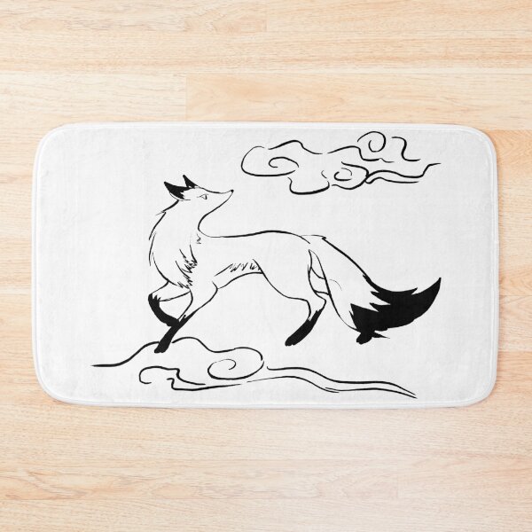 Item preview, Foxie - Fox Spirit - Black Ink designed and sold by RowenaTmT.