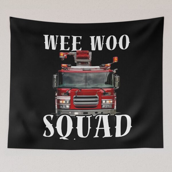 Item preview, Wee Woo Squad, Firefighter, Fire Truck, Fireman, big Truck designed and sold by Printek.