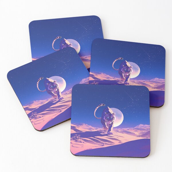 Item preview, Majestic Tiger in Desert on Full Moon Day designed and sold by Christian Weiss.